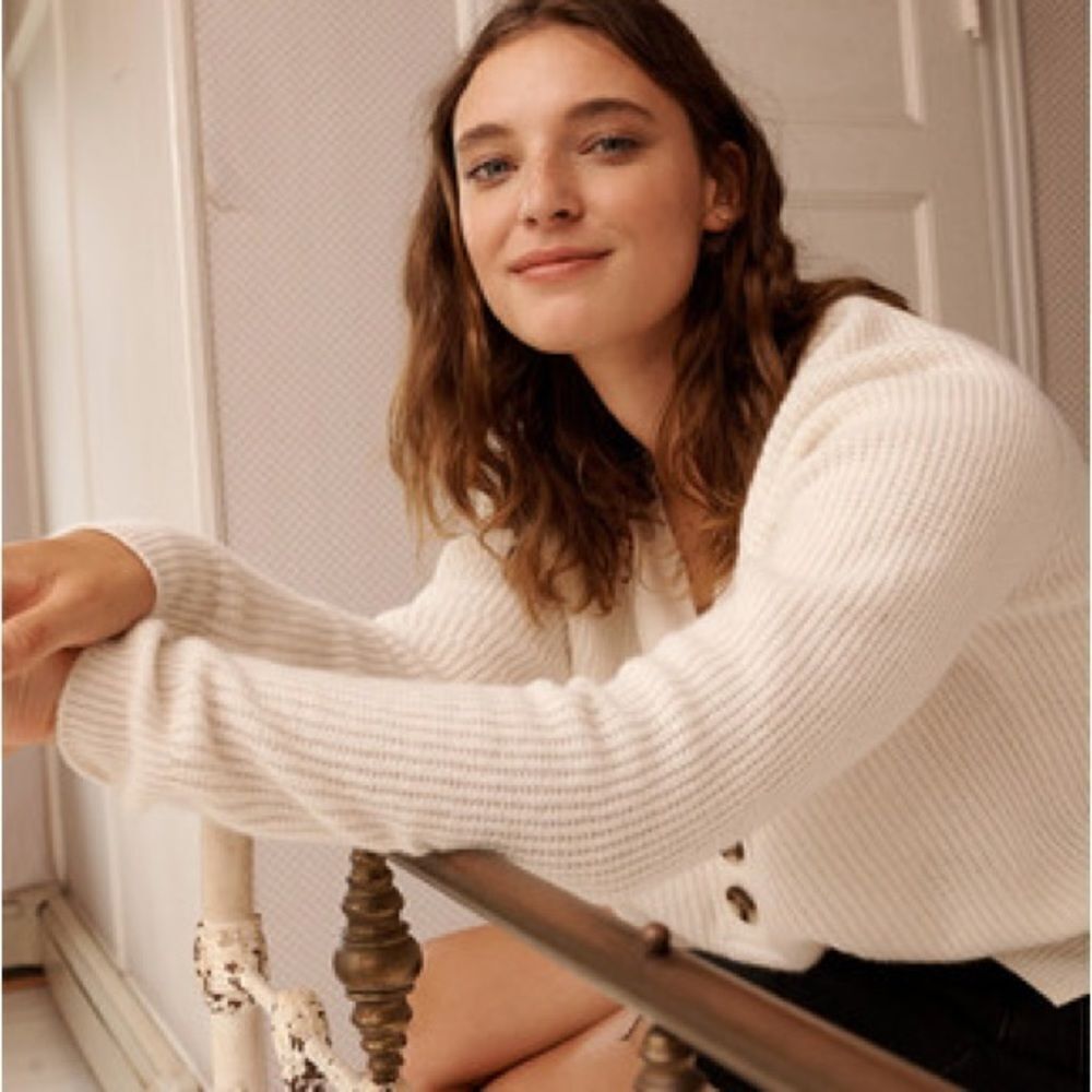 MADEWELL LYLE RIBBED HENLEY SWEATER